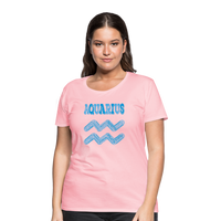 Thumbnail for Women's Power Words Aquarius Premium T-Shirt - pink