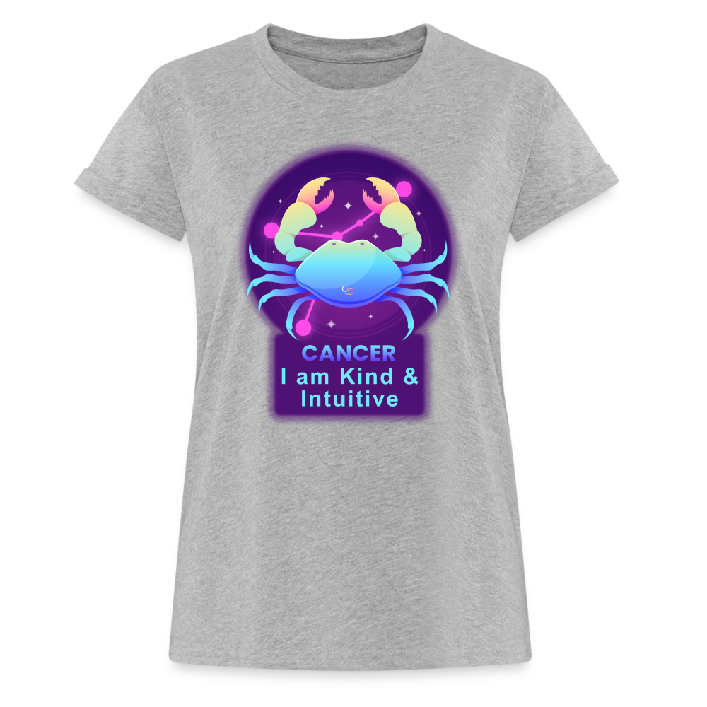 Women's Neon Cancer Relaxed Fit T-Shirt - heather gray