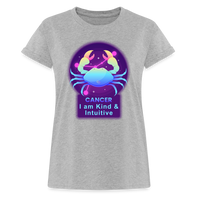 Thumbnail for Women's Neon Cancer Relaxed Fit T-Shirt - heather gray