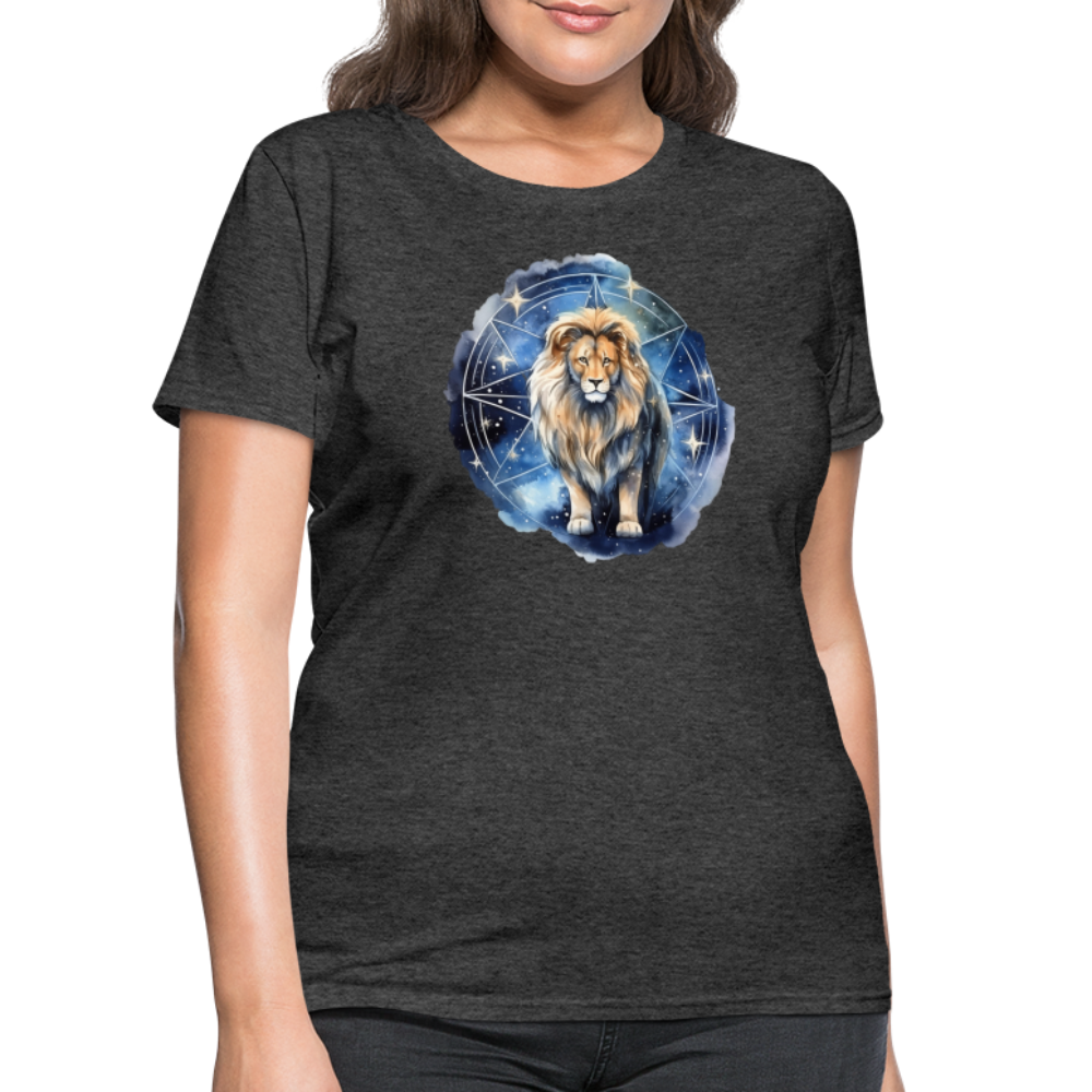 Women's Mythical Leo T-Shirt - heather black