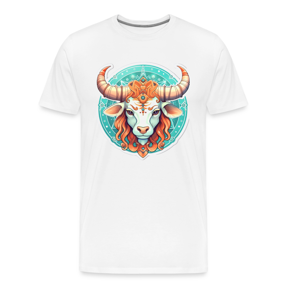 Men's Symbol Taurus Premium T-Shirt - white