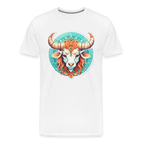 Thumbnail for Men's Symbol Taurus Premium T-Shirt - white