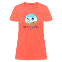 Thumbnail for Women's Dragonfly Oasis V.1 Capricorn T-Shirt - heather coral