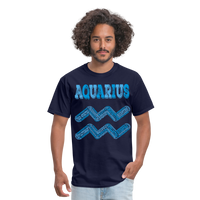 Thumbnail for Men's Power Words Aquarius Classic T-Shirt - navy