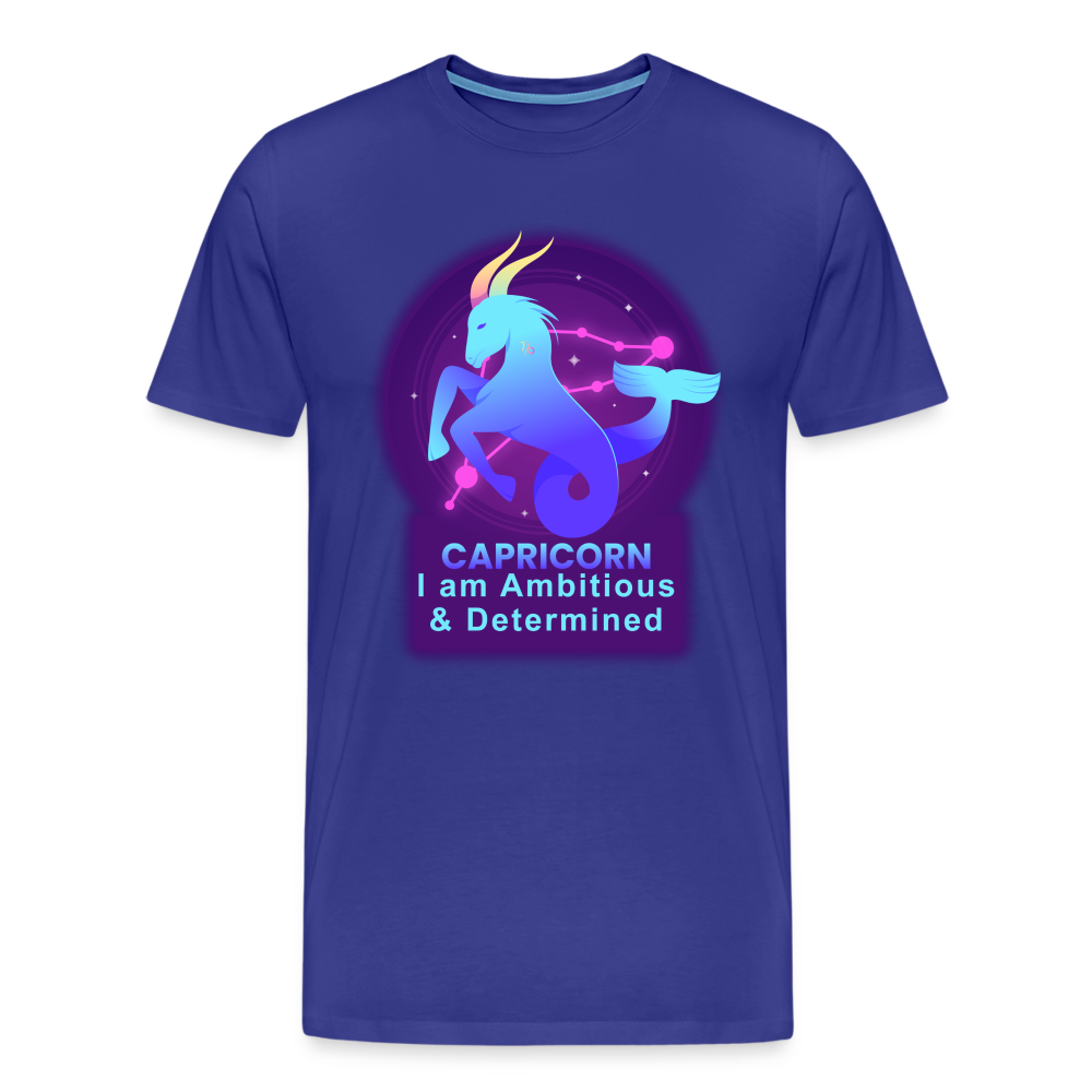 Men's Neon Capricorn Premium T-Shirt - royal blue