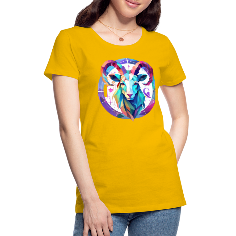 Women’s Mythical Aries Premium T-Shirt - sun yellow