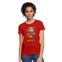 Thumbnail for Women's Playful Aries T-Shirt - red