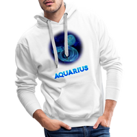 Thumbnail for Men’s Aquarius Premium Hoodie - white