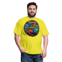 Thumbnail for Men's Mosaic Pisces Classic T-Shirt - yellow