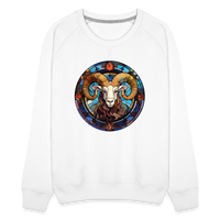 Thumbnail for Women’s Mosaic Aries Premium Sweatshirt - white