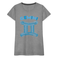 Thumbnail for Women's Power Words Gemini Premium T-Shirt - heather gray