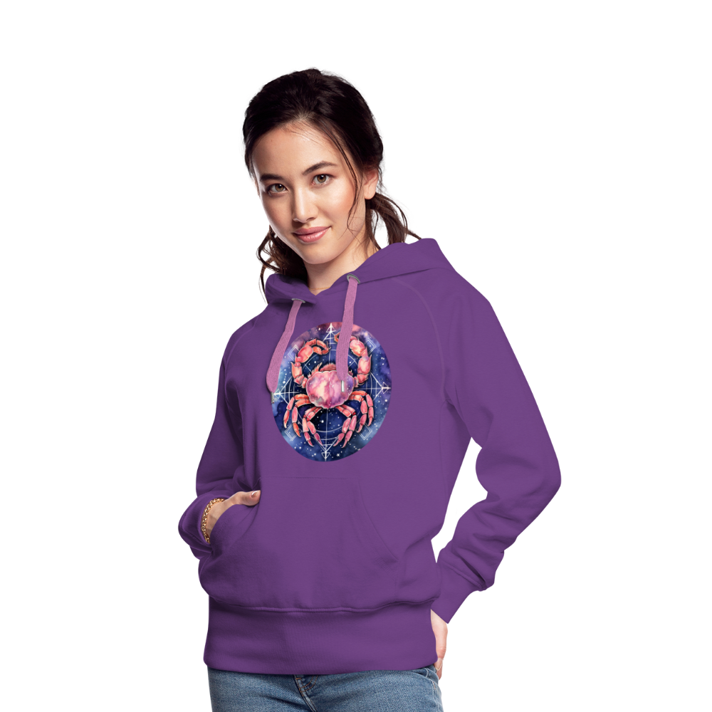 Women’s Mythical Cancer Premium Hoodie - purple 