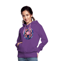 Thumbnail for Women’s Mythical Cancer Premium Hoodie - purple 