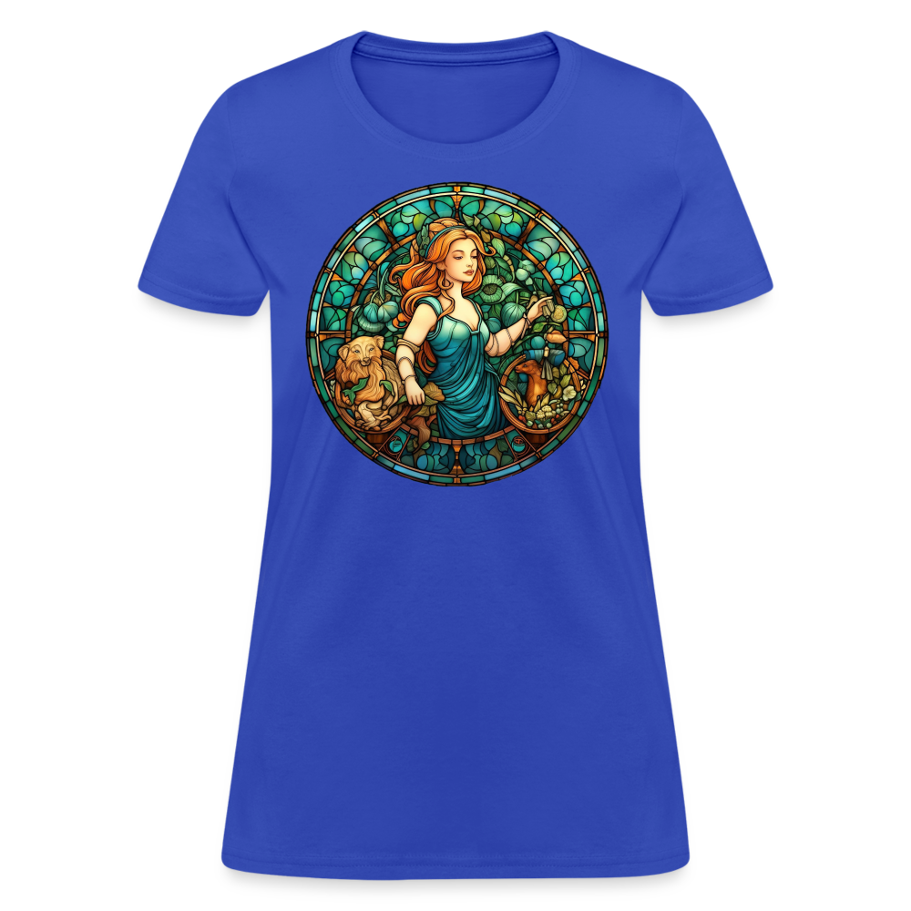 Women's Mosaic Virgo T-Shirt - royal blue