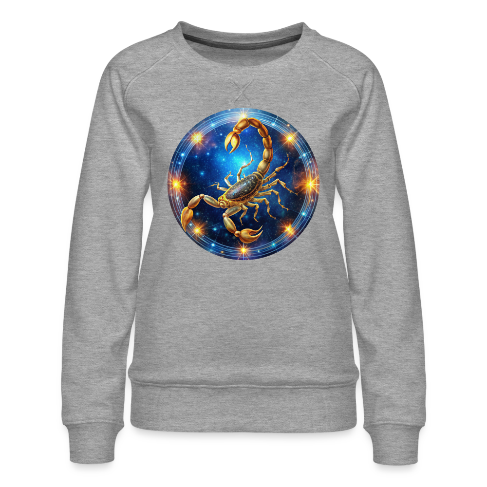 Women’s Mystic Scorpio Premium Sweatshirt - heather grey