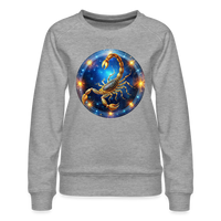 Thumbnail for Women’s Mystic Scorpio Premium Sweatshirt - heather grey