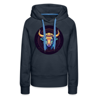 Thumbnail for Women’s Magic Taurus Premium Hoodie - navy