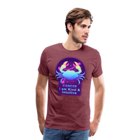 Thumbnail for Men's Neon Cancer Premium T-Shirt - heather burgundy