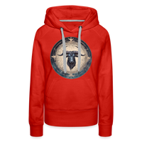 Thumbnail for Women’s Mythical Taurus Premium Hoodie - red