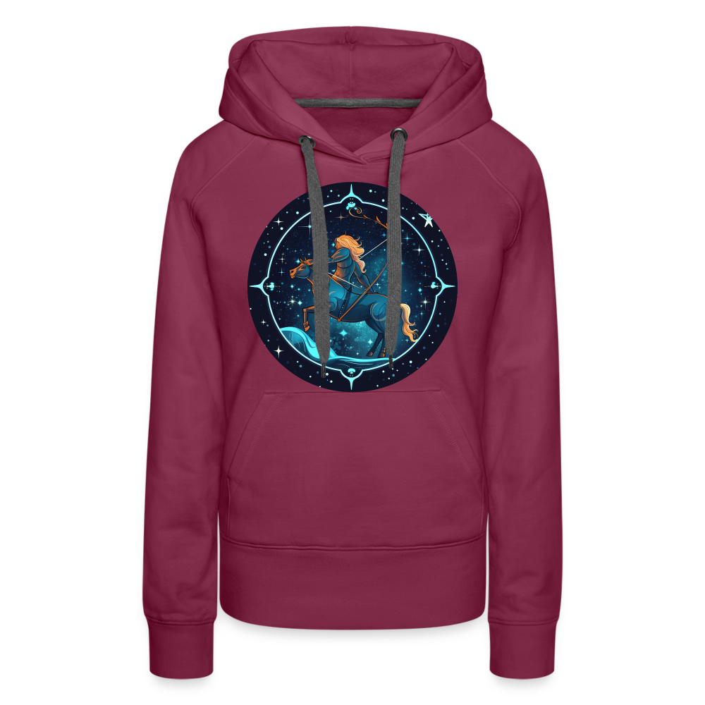 Women’s Magic Sagittarius Premium Hoodie - burgundy