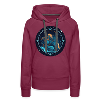 Thumbnail for Women’s Magic Sagittarius Premium Hoodie - burgundy