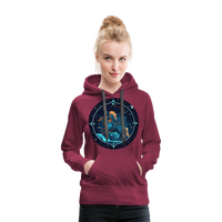 Thumbnail for Women’s Magic Sagittarius Premium Hoodie - burgundy