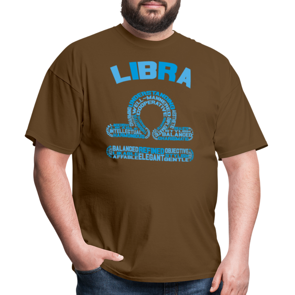 Men's Power Words Libra Classic T-Shirt - brown