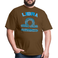 Thumbnail for Men's Power Words Libra Classic T-Shirt - brown