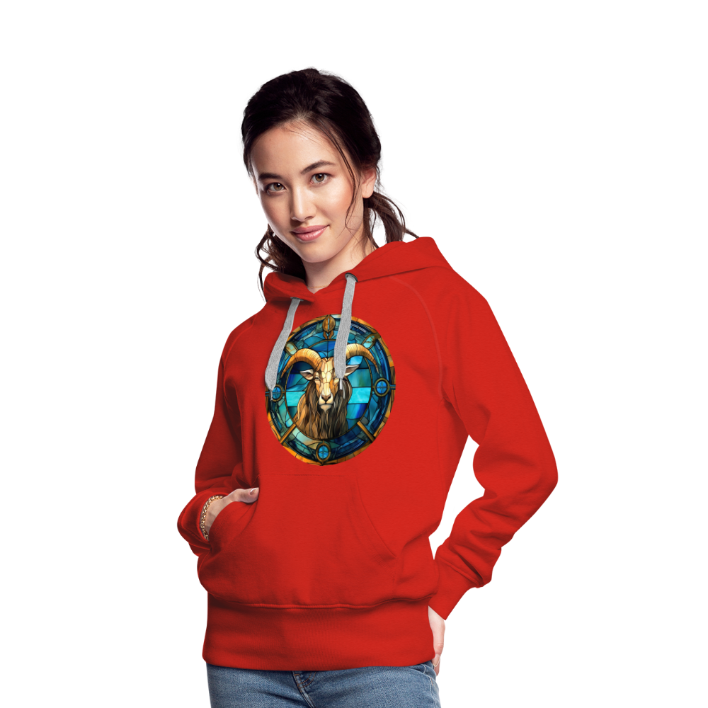 Women’s Mosaic Capricorn Premium Hoodie - red