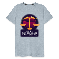 Thumbnail for Men's Glow Libra Premium T-Shirt - heather ice blue