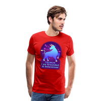 Thumbnail for Men's Neon Taurus Premium T-Shirt - red