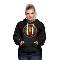 Thumbnail for Women’s Mosaic Taurus Premium Hoodie - charcoal grey