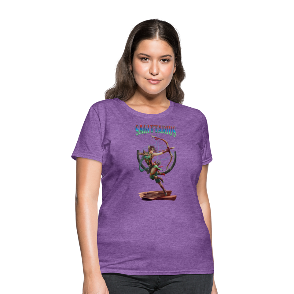 Astral Sagittarius Women's T-Shirt - purple heather