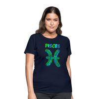 Thumbnail for Women's Power Words Pisces T-Shirt - navy