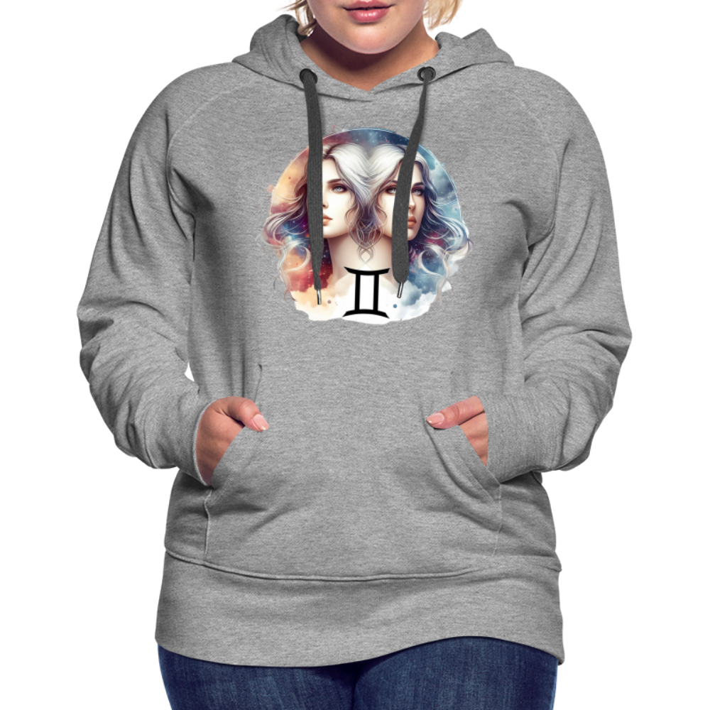 Women’s Mythical Gemini Premium Hoodie - heather grey