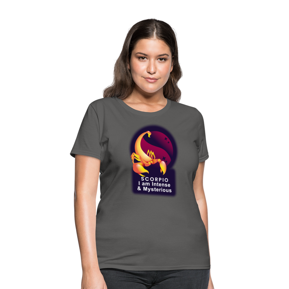 Women's Glow Scorpio T-Shirt - charcoal