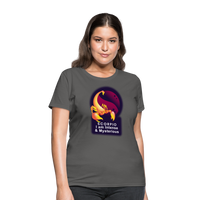 Thumbnail for Women's Glow Scorpio T-Shirt - charcoal