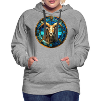 Thumbnail for Women’s Mosaic Capricorn Premium Hoodie - heather grey