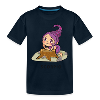 Thumbnail for Kid’s Sweet Astro Scorpio Premium Organic T-Shirt - deep navy