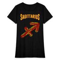 Thumbnail for Women's Power Words Sagittarius T-Shirt - black