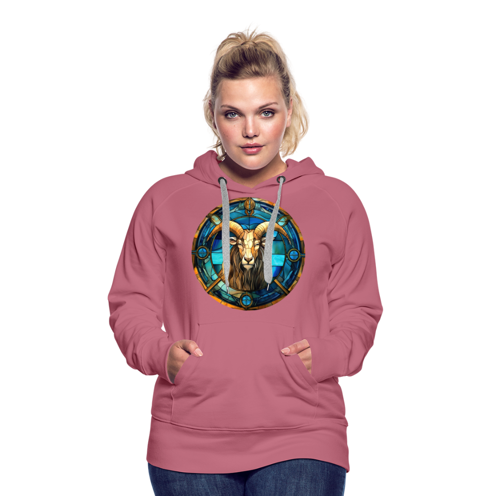 Women’s Mosaic Capricorn Premium Hoodie - mauve