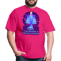 Thumbnail for Men's Neon Virgo Classic T-Shirt - fuchsia