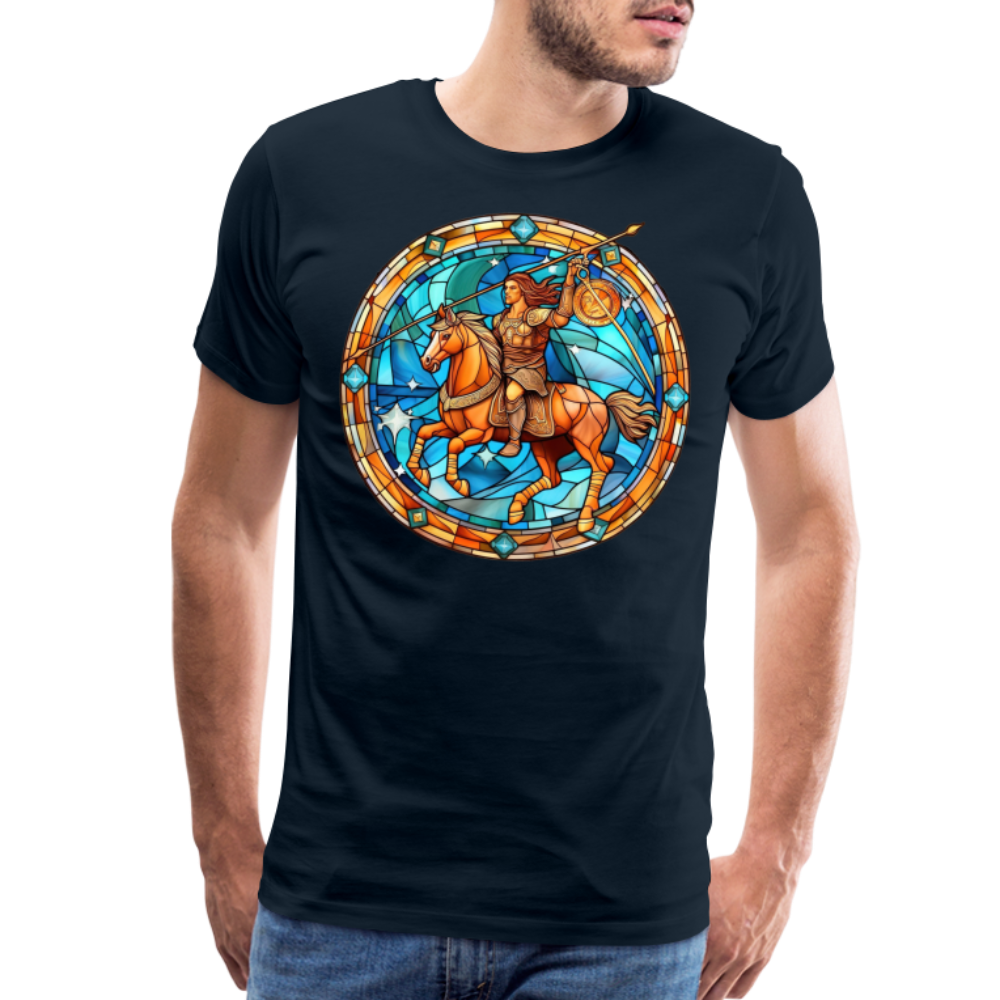 Men's Mosaic Sagittarius Premium T-Shirt - deep navy