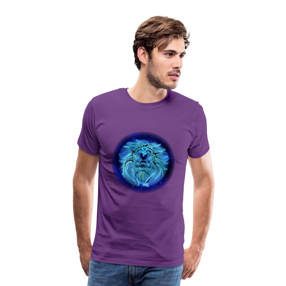 Men's Leo Premium T-Shirt - purple