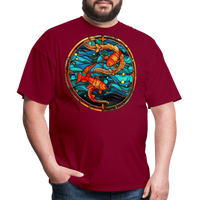 Thumbnail for Men's Mosaic Pisces Classic T-Shirt - burgundy