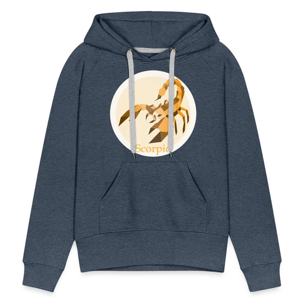 Women’s Mosaic Scorpio Premium Hoodie - heather denim