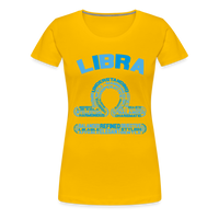 Thumbnail for Women's Power Words Libra Premium T-Shirt - sun yellow