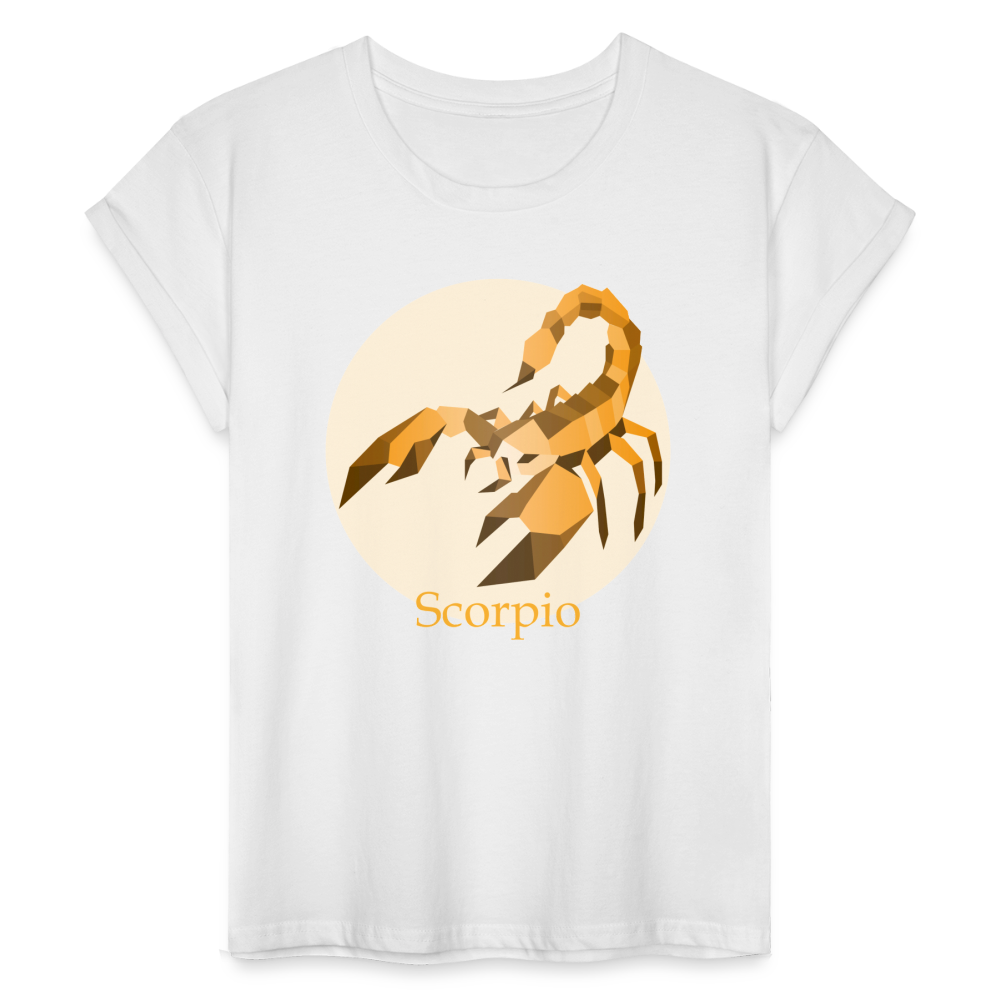 Women's Mosaic Scorpio Relaxed Fit T-Shirt - white