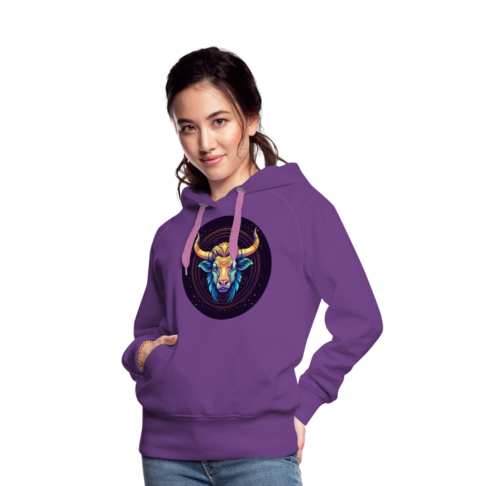 Women’s Magic Taurus Premium Hoodie - purple 