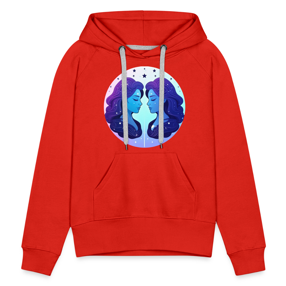 Women’s Magic Gemini Premium Hoodie - red